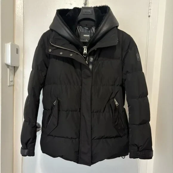 Mackage Shearling/Down Jacket XS - Picture 4 of 13
